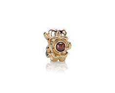 14K Gold Red Ribbon Charm