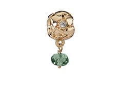Bead 14K True Love Green Amethyst Dangle