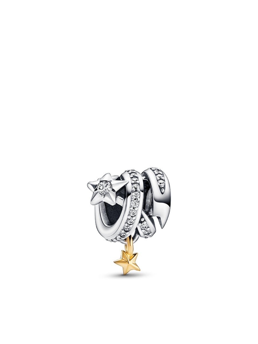 Shooting Star Spiral Dangle Charm