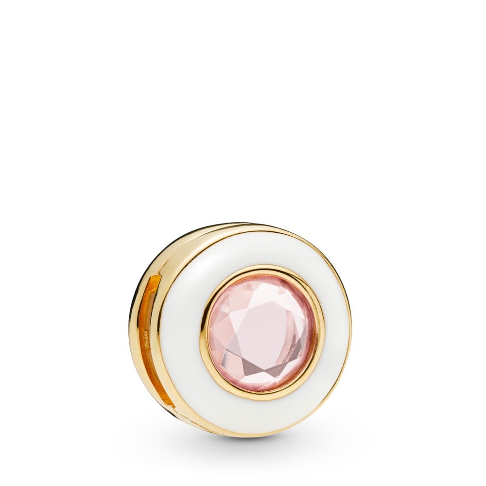 Reflexions Gleaming White Circle Clip