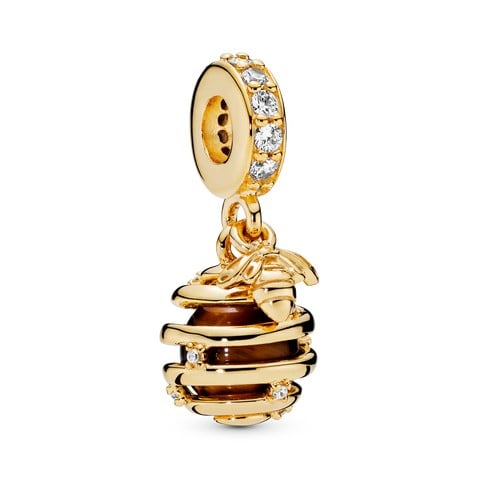 Sparkling Beehive Dangle Charm
