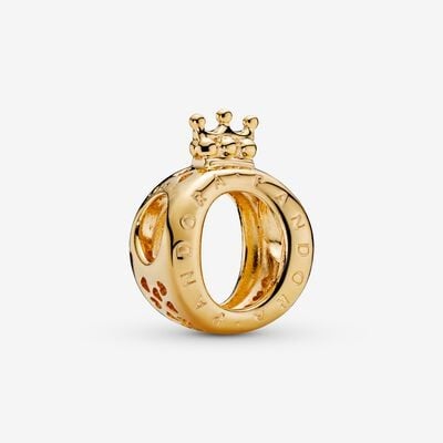 Pandora Signature Crowned O Charm