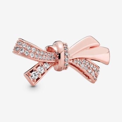 Oversized Sparkling Bow Charm