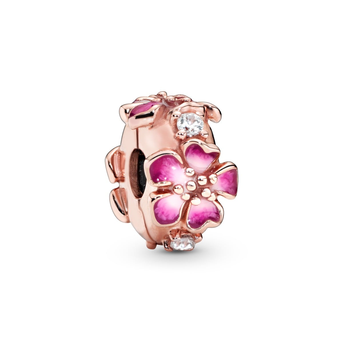 Peach Blossom Flower Clip