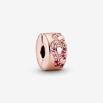 Pink Fan Pattern Spacer Clip