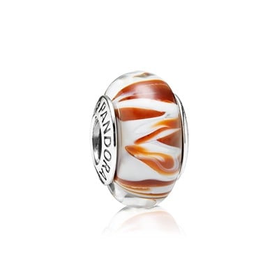 Tiger Print Murano Charm