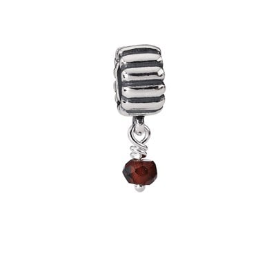 January Birthstone Dangle, Garnet