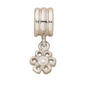 Daisy with Clear Zirconia Charm