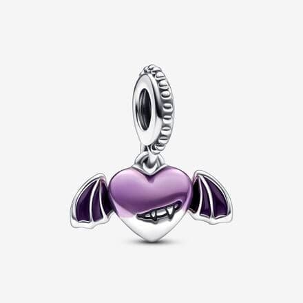 Pandora Vampire Winged Heart Dangle Charm 792290C01 792290 — Foto 1 von 1