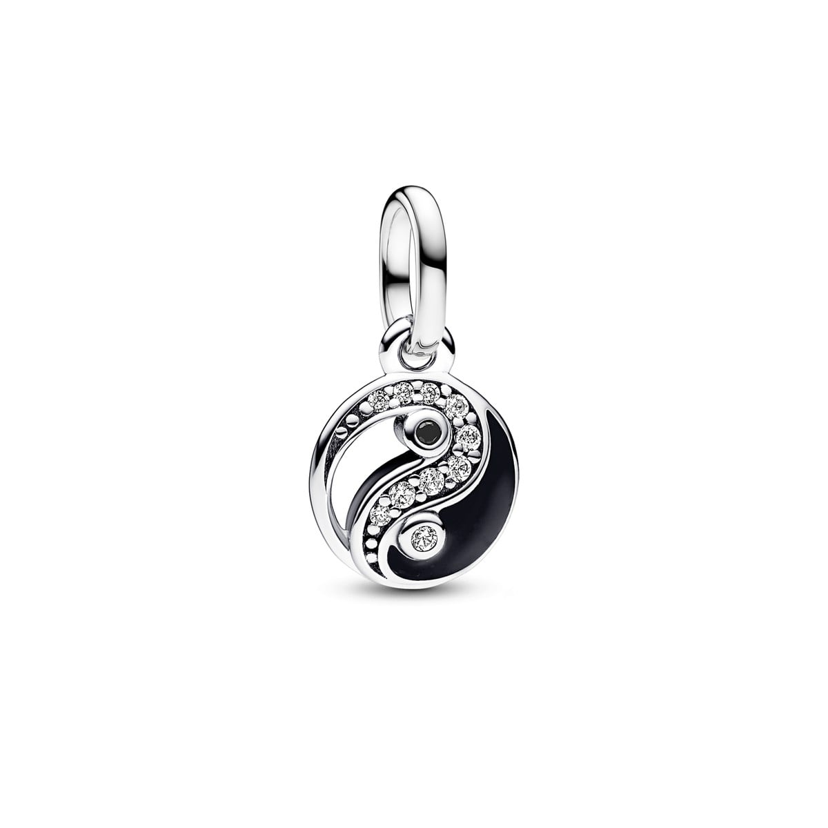 Sparkling Yin Yang Mini Dangle Charm