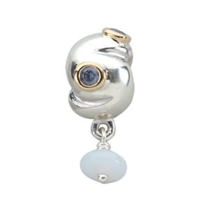 Sterling Silver and 14K Gold Charm