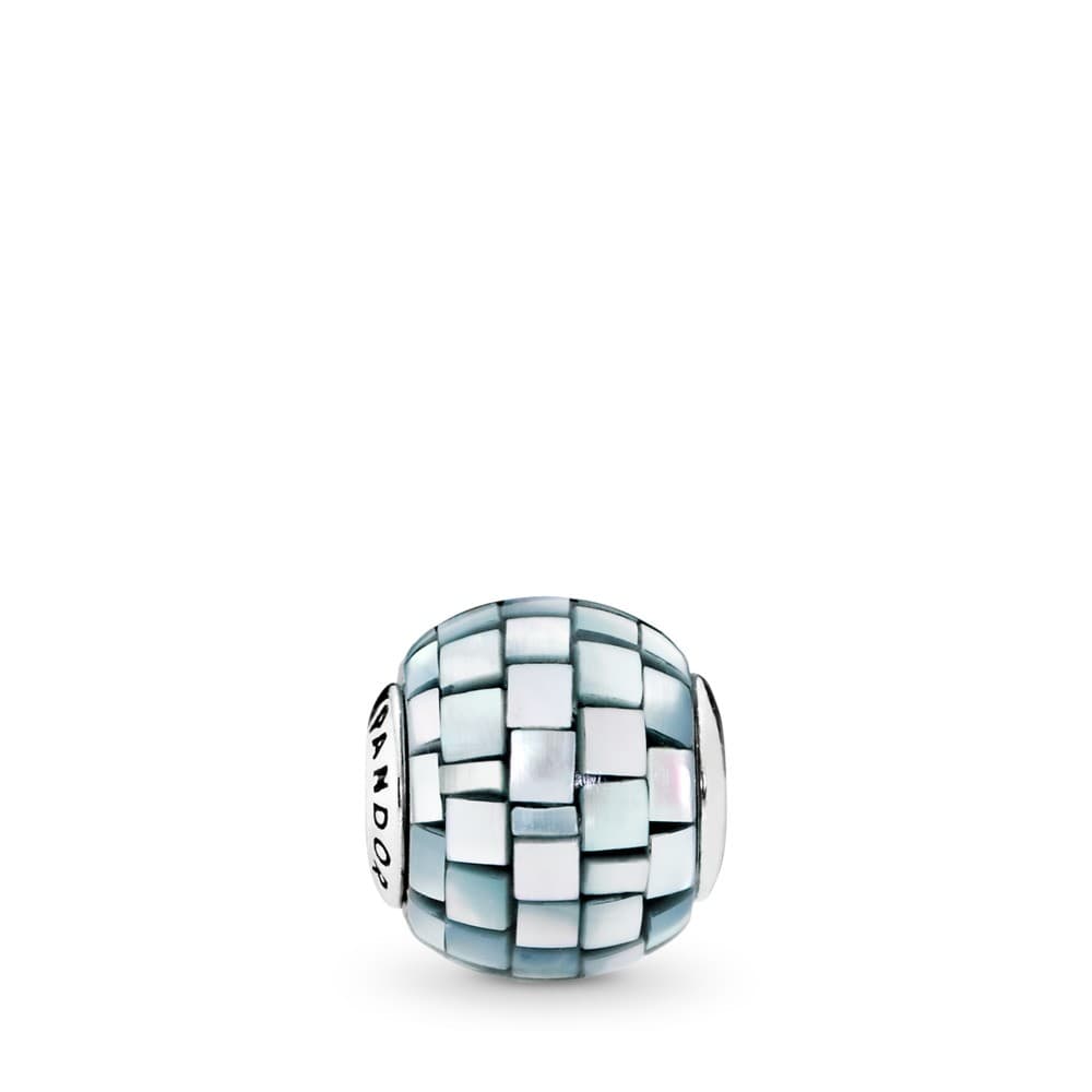 Pandora Essence Balance Charm with Blue-Grey Mother of Pearl Mosaic 796080MMB 796080MMB / 796080M — Foto 1 von 2