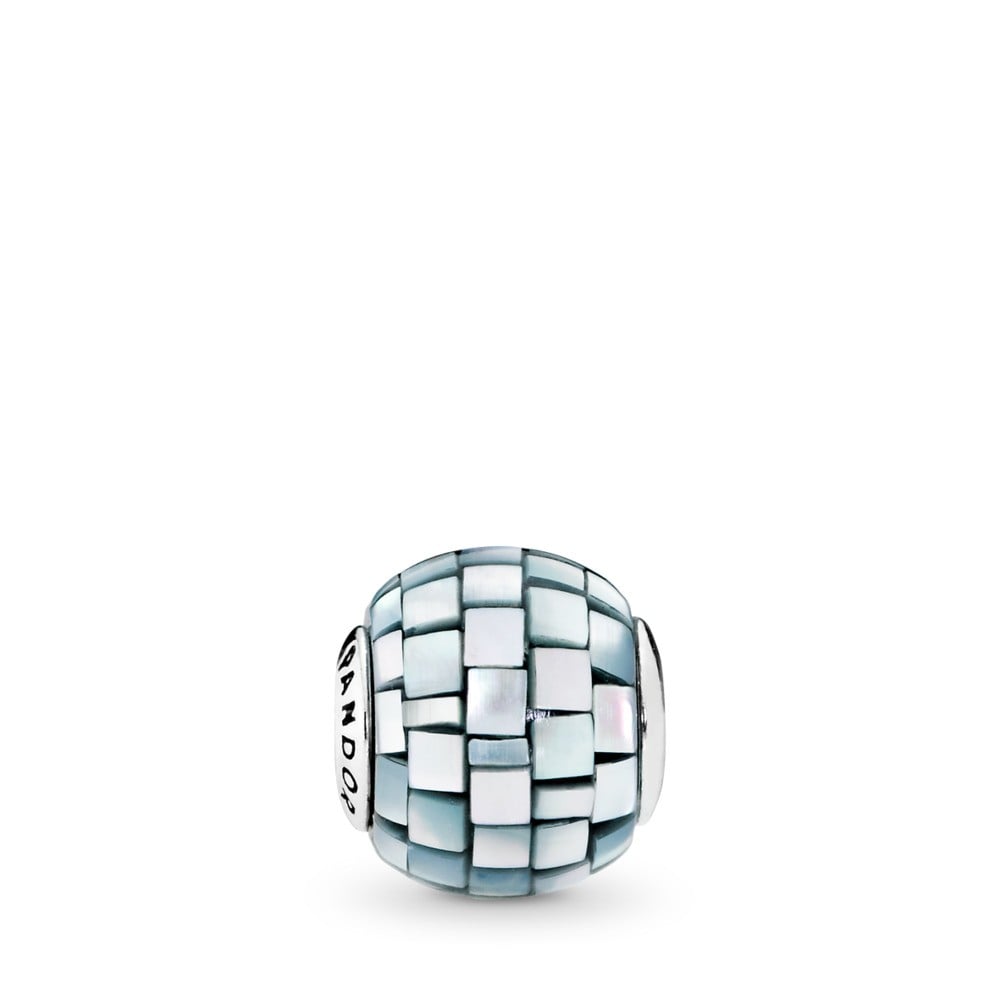 Essence Balance Charm with Blue-Grey Mother of Pearl Mosaic