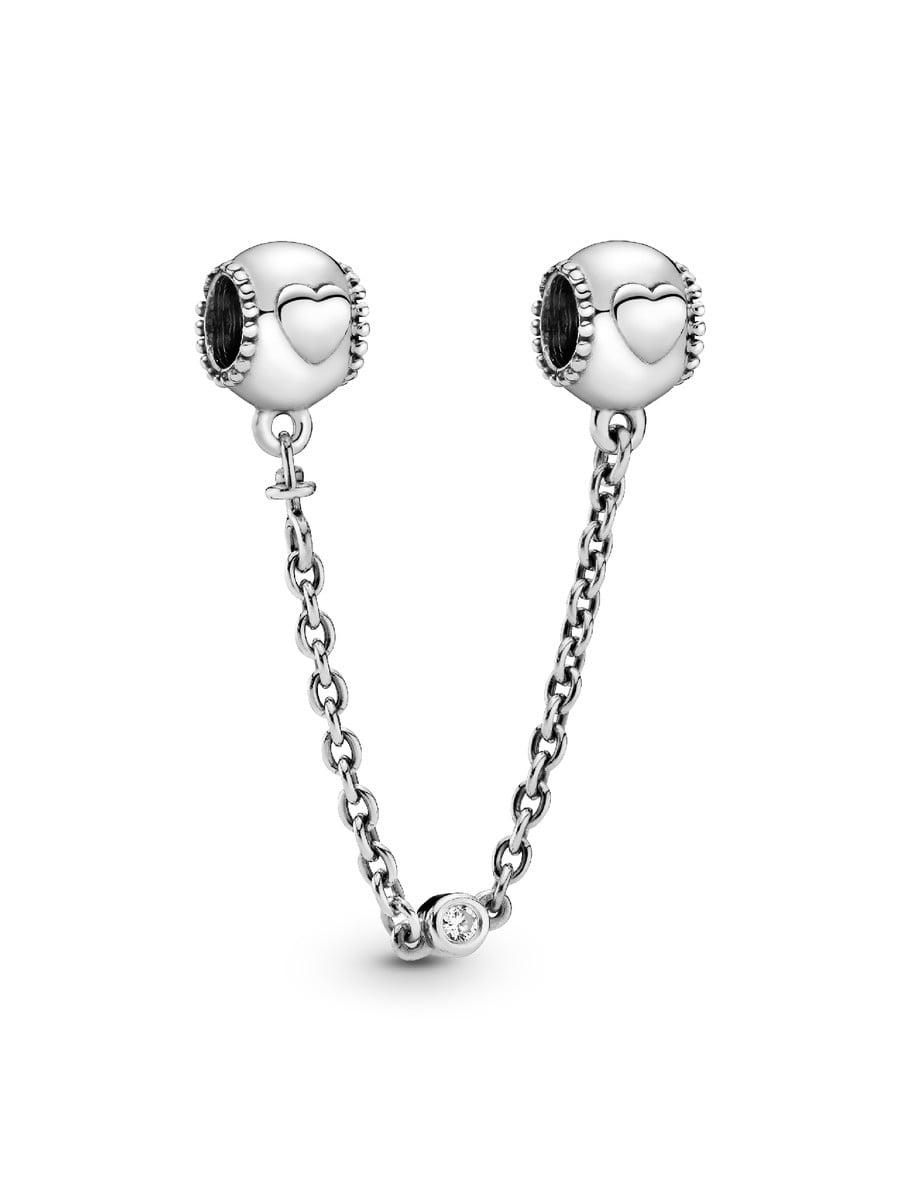 Embossed Hearts Safety Chain