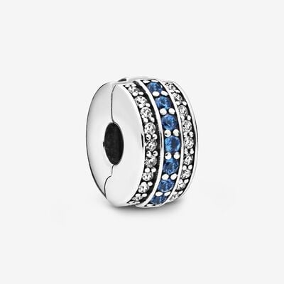 Sparkling Blue Line Clip
