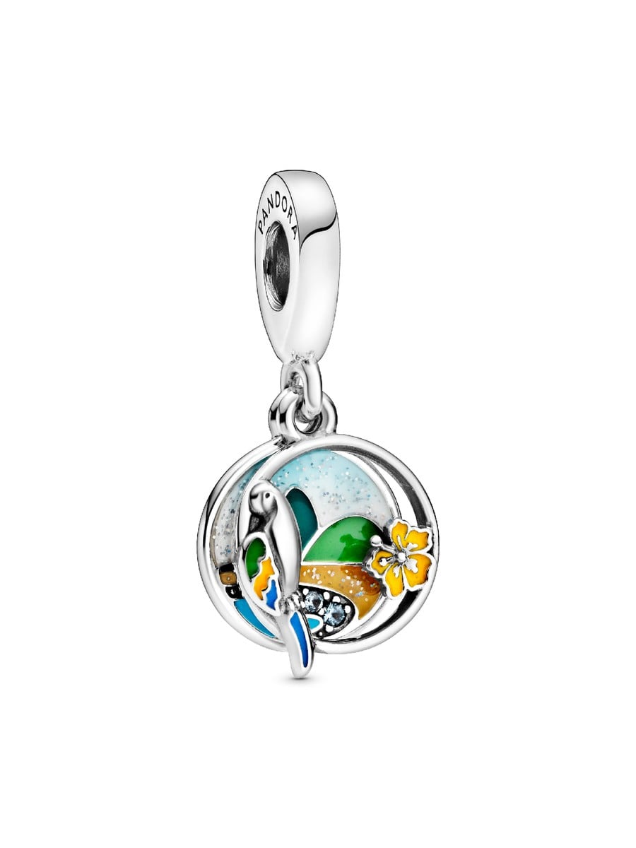 Brazil Beach Parrot Dangle Charm