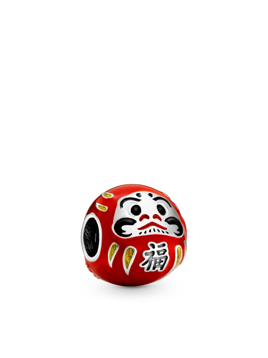 Red Daruma Doll Charm
