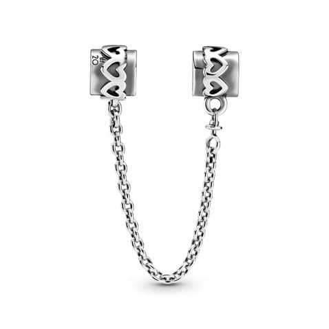 Pandora 2020 Limited Edition Hearts Safety Chain Charm 799007C00 799007 — Foto 1 von 1