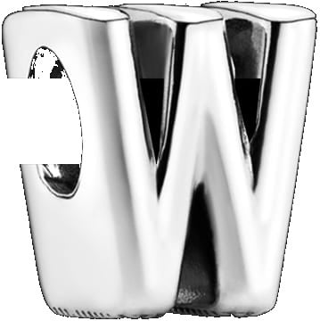 Letter W Alphabet Charm