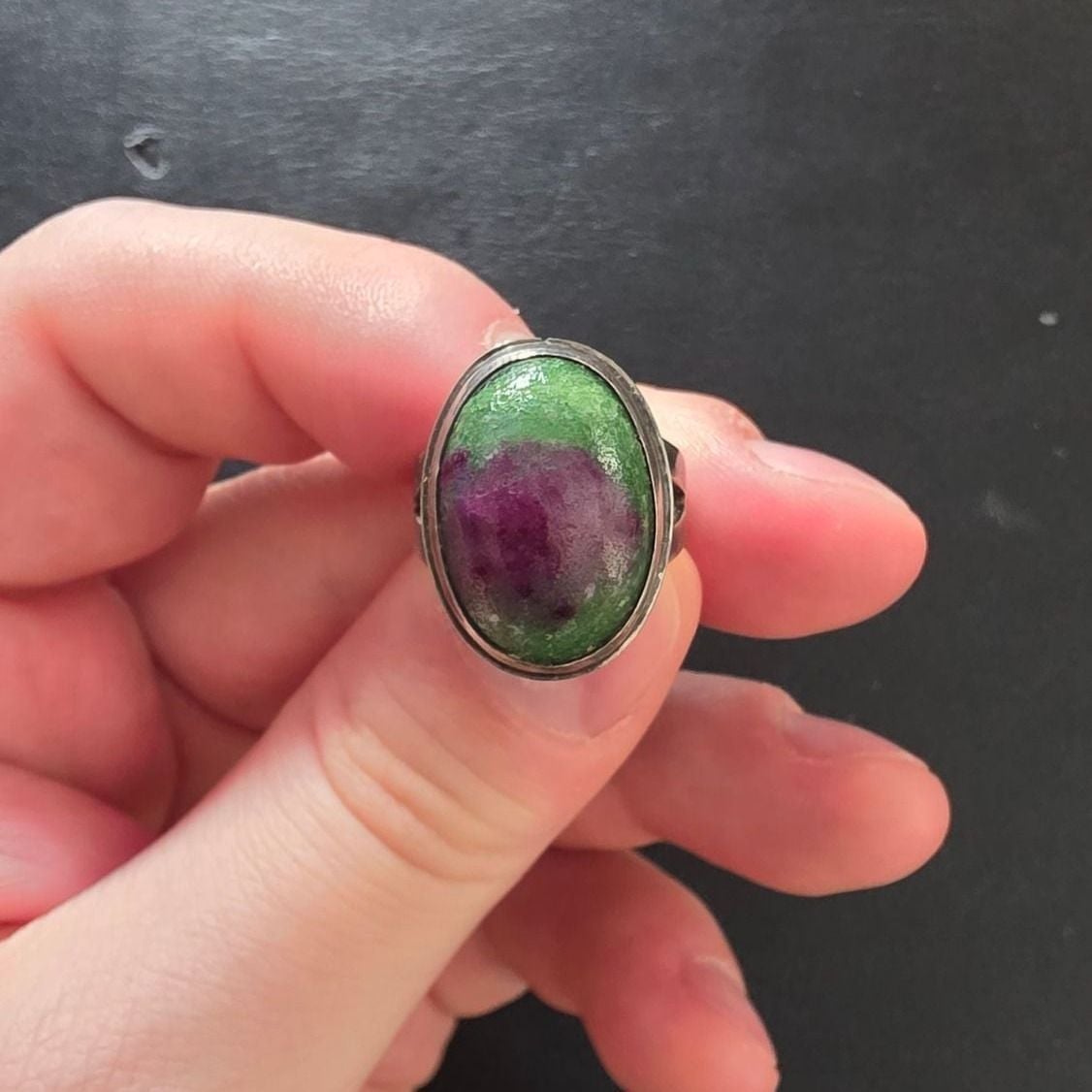 Rubin/Zoisit Ring — Guter Zustand (VG) Ringe