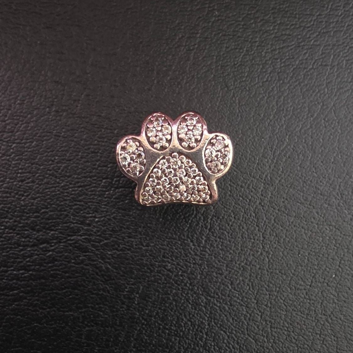 Sparkling Paw Print Charm — Good (VG) Necklaces & pendants