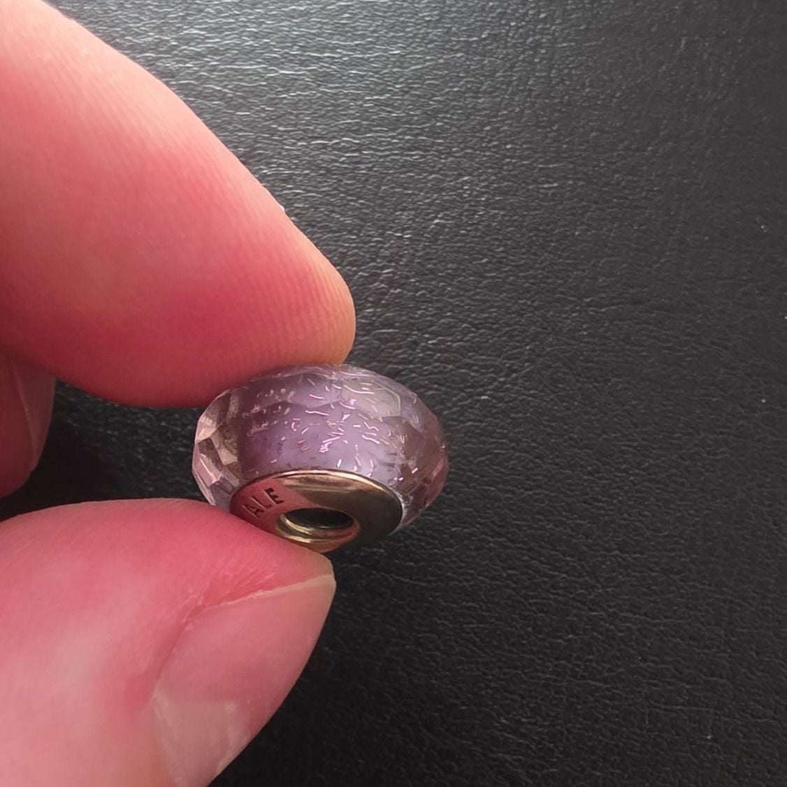 Wavy Purple Murano Glass Charm — Very good / fine (VG+) Necklaces & pendants