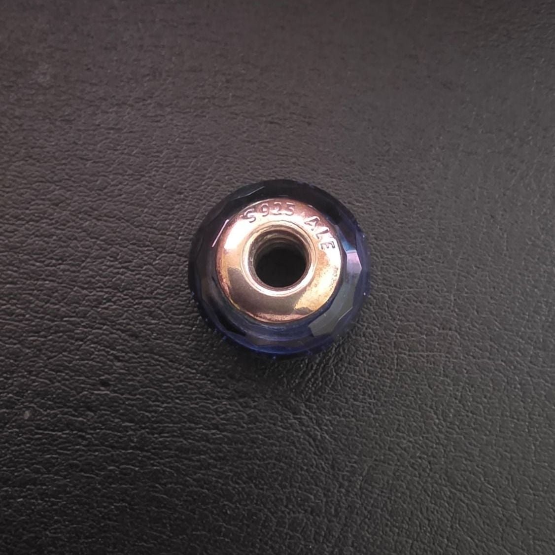 Wavy Dark Blue Murano Glass Charm — Very good / fine (VG+) Necklaces & pendants
